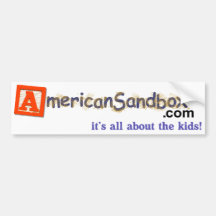 "American Sandbox" Bumper Stickers