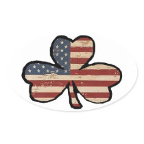 American Shamrock Sticker