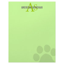 American Shorthair Monogram Design