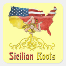 American Sicilian Roots Stickers