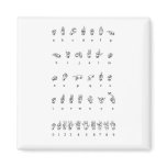 American Sign Language (ASL) Fridge Magnets