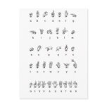 American Sign Language (ASL) Post Cards
