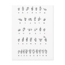 American Sign Language (ASL) Post Cards