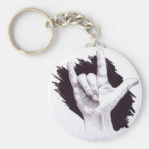 AMERICAN SIGN LANGUAGE I LOVE YOU KEY CHAIN