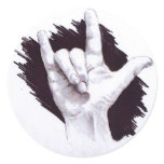 AMERICAN SIGN LANGUAGE I LOVE YOU stickers