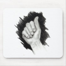 AMERICAN SIGN LANGUAGE: LETTER A MOUSE MATS