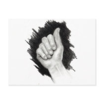 AMERICAN SIGN LANGUAGE: LETTER A POST CARD
