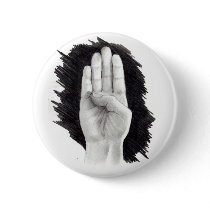 AMERICAN SIGN LANGUAGE LETTER "B" PIN