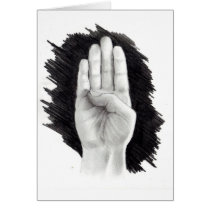AMERICAN SIGN LANGUAGE LETTER "B" CARDS