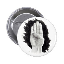 AMERICAN SIGN LANGUAGE LETTER "B" PIN