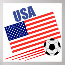 American Soccer Team Print