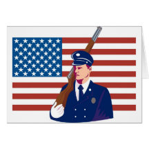 american soldier military serviceman card
