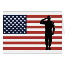 american soldier military serviceman greeting card