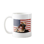 american soldier military serviceman USA flag Coffee Mug