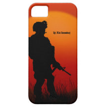 American Soldier on Patrol Military Personalized iPhone 5 Cases