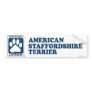 American Staffordshire Terrier Blue Bumper Sticker