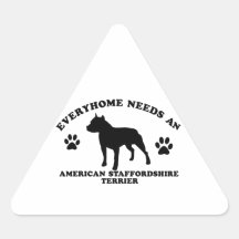 American Staffordshire Terrier Designs Stickers