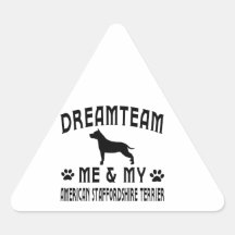 American Staffordshire Terrier Dog Stickers