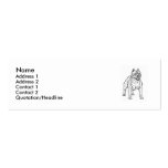 American Staffordshire Terrier small business card