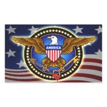 American Stars Rectangular Stickers