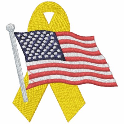 American  - Support Our Troops Embroidered Shirt