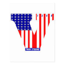 american vtwin flag postcards