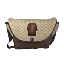 American Water Spaniel Cartoon Courier Bags