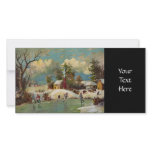 American Winter Life Christmas Scene photo cards