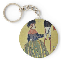 American woman by Utagawa,Yoshitora Key Chain