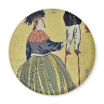 American woman by Utagawa,Yoshitora Magnet