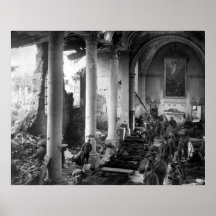 American Wounded in Neuvilly Church Poster