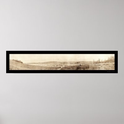 American WWI Cemetary Photo 1919 Print by lc_panoramicphotos