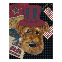 AMERICANA AIREDALE PERSONALIZED LETTERHEAD