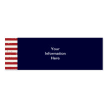 Americana American Flag Skinny Business Card