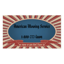 Americana Blue Business Card Template