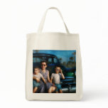 Americana - Car - The classic American vacation Canvas Bags