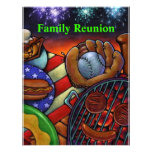Americana Family Reunion Invitation barbecue grill