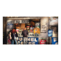 Americana - Hot dogs & Funnel cakes Photo Card Template