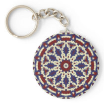 Americana Kaleidoscope Keychains