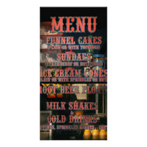 Americana - Menu Photo Card