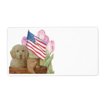 AMERICANA PUP KITTEN SHIPPING LABEL labels