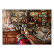 Americana - Store - Looking after the shop Greeting Cards