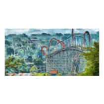 Americana - The thrill ride Photo Card Template