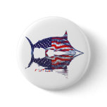 AmericanFlag Marlin by FishTs.com Button