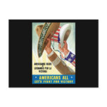 Americans All Let's Fight For Victory Post Card