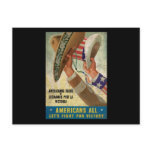 Americans All Let's Fight For Victory Postcard