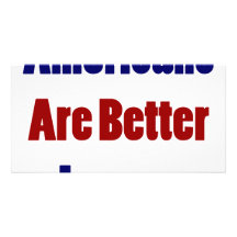Americans Are Better Lovers Photo Greeting Card