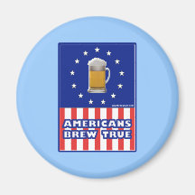 Americans Brew True Fridge Magnets