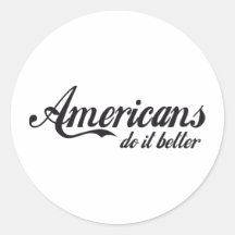 americans do it better stickers