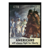 Americans Fight World War 2 Custom Invitation